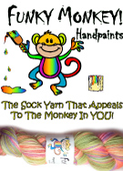 Funky Monkey Handpaints Sock Yarn