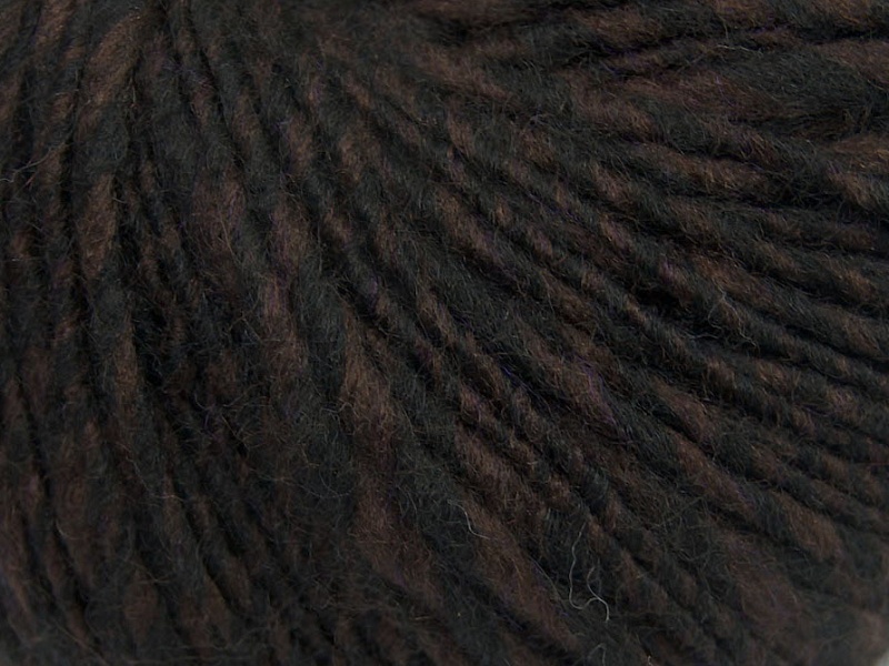 Acacia Yarns Inspire Yarn 0074 Black with Chocolate Brown