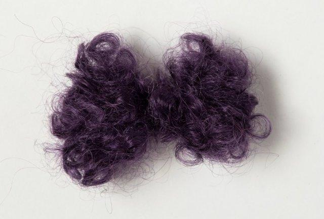 Adele Mohair Boucle Medium Weight Yarn - Dark Blue Plum