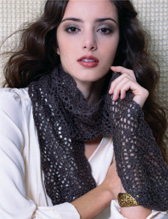 Alpaca with a Twist Fino Scarf Kit (Pattern free download from Vogue Knitting Website Winter 07-08 Alpaca Section)