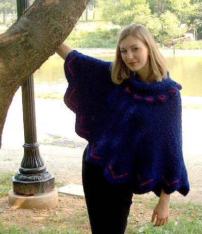 Alpaca Yarn Company Joya Domino Poncho Pattern PT78 Alpaca Yarn Company Joya Domino Poncho Pattern PT78
