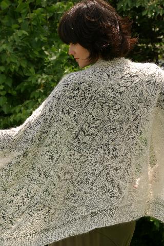 Alpaca Yarn Company Suri Elegance Forest Path Stole PT59 Pattern