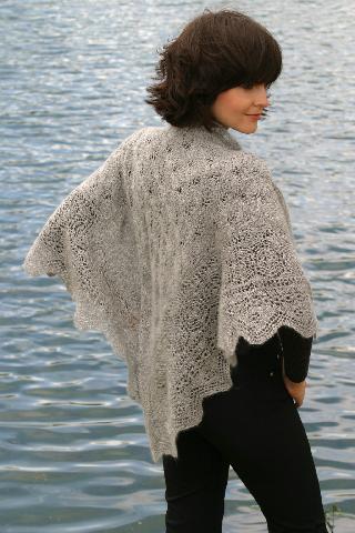 Alpaca Yarn Company Suri Elegance Misty Morning Shawl PT68 Pattern