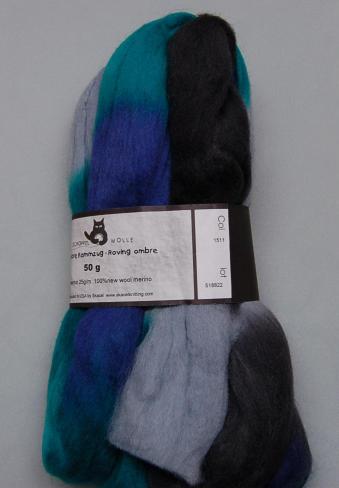 Schoppel Wolle (Artfelt) Roving in Colorway 1511