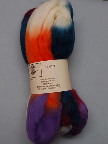 Schoppel Wolle (Artfelt) Roving in Colorway 1659