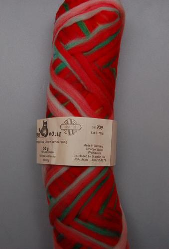 Schoppel Wolle (Artfelt) Pencil Roving in Colorway 1701 (909) Primaries