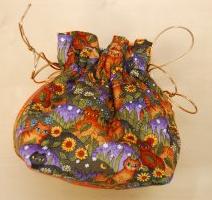 Its in The Bag by Carole - Fields of Kitties Small Hand Made Project Pouch #26