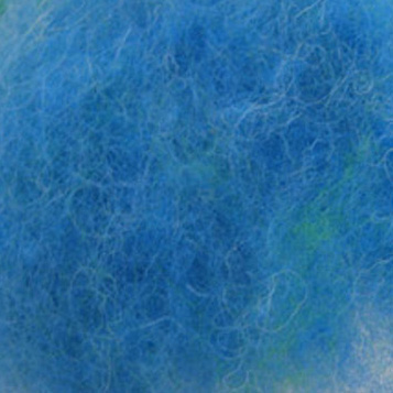 Bewitching Fibers Needle Felting Carded Wool - 1 ounce - Aegean