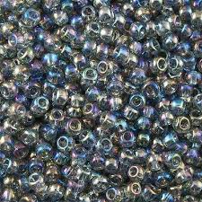 8/0 Black Diamond AB Seed Bead - 10 grams
