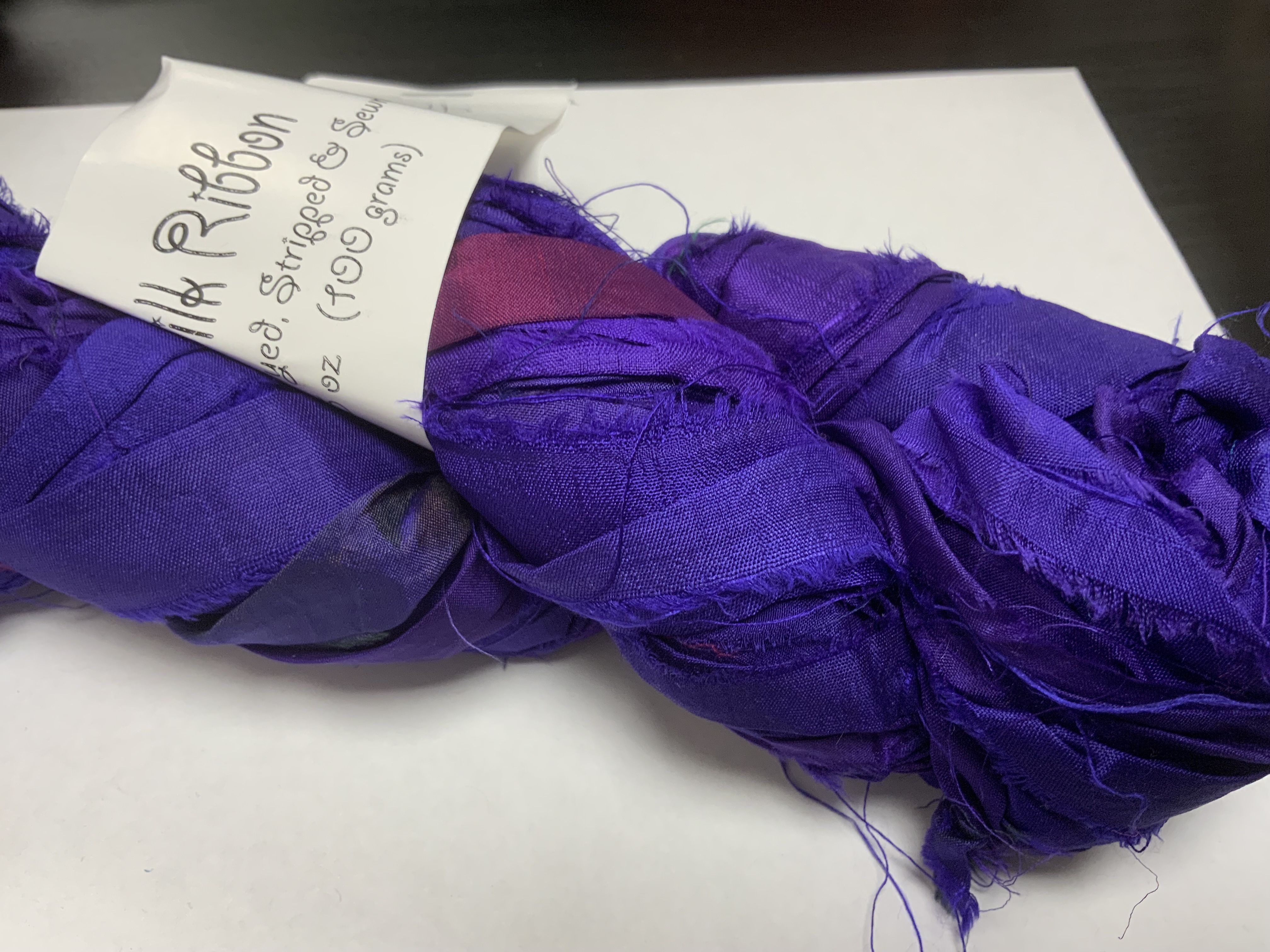 Bewitching Fibers Sari Silk Ribbon Yarn - 004