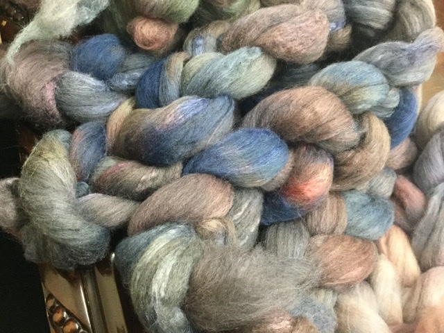70/30 Merino Top & Silk Blend Hand Painted by Bewitching Fibers - 115 g (4.0 oz) Path