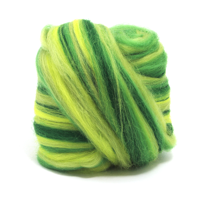 23 Micron Superfine Dyed Merino Combed Top - 115 g (4.0 oz) - Lilypad 23 Micron Superfine Dyed Merino Combed Top - 115 g (4.0 oz) - Lilypad