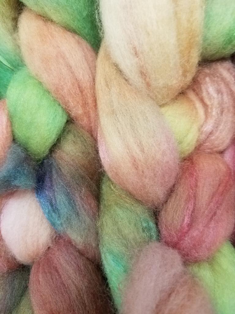 70/30 Merino Top & Silk Blend Hand Painted by Bewitching Fibers - 115 g (4.0 oz) Confetti