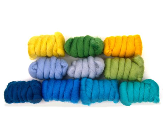 Bewitching Fibers Mini Merino Tops Collection - Breeze - 10 colors Bewitching Fibers Mini Merino Tops Collection - Breeze - 10 colors
