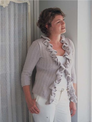 Debbie Bliss Baby Cashmerino Ruffle Edge Cardigan Kit