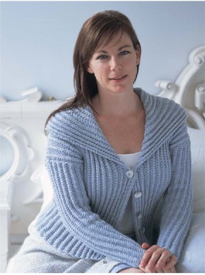 Debbib Bliss Cashmerino Aran Shawl Collar Cardigan Kit