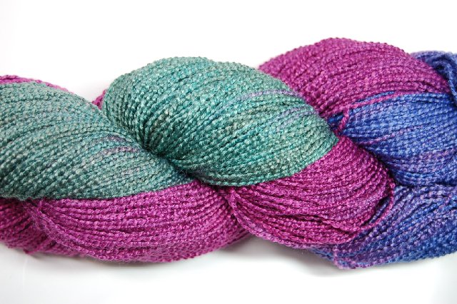 Blue Heron Beaded Rayon Yarn - Violets Fields