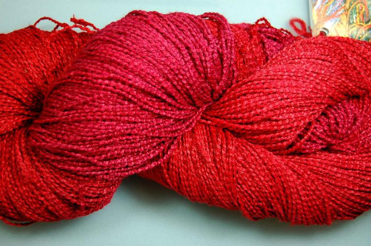 Blue Heron Beaded Rayon Yarn - Carnelian