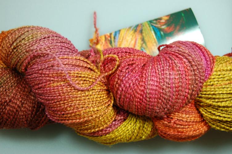 Blue Heron Beaded Rayon Yarn - Curry