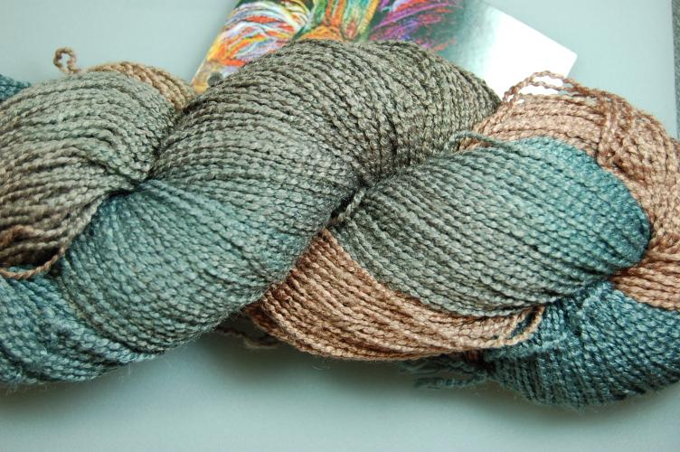 Blue Heron Beaded Rayon Yarn - Soft Clay
