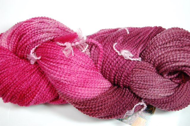 Blue Heron Beaded Wool Yarn in Colorway Rose