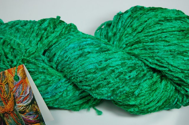 Blue Heron Yarns Bulky Rayon Chenille Yarn Colorway Lime