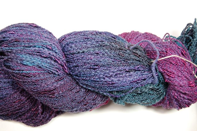 Blue Heron Cotton Rayon Seed Yarn in Colorway Iris