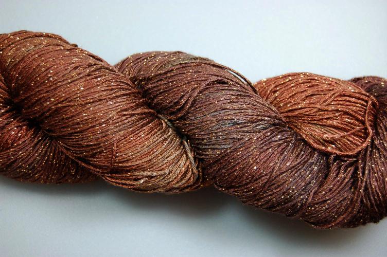 Blue Heron Rayon Metallic Yarn - Chocolate