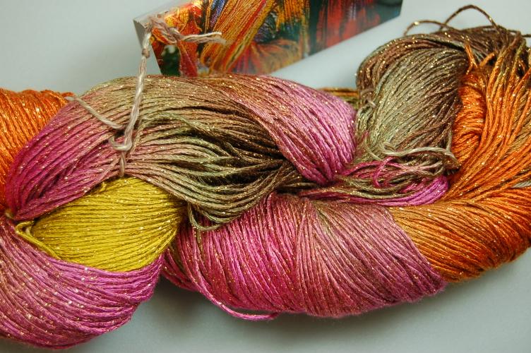 Blue Heron Rayon Metallic Yarn - Curry