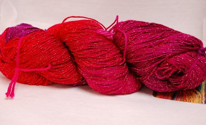 Blue Heron Rayon Metallic Yarn - Raspberry