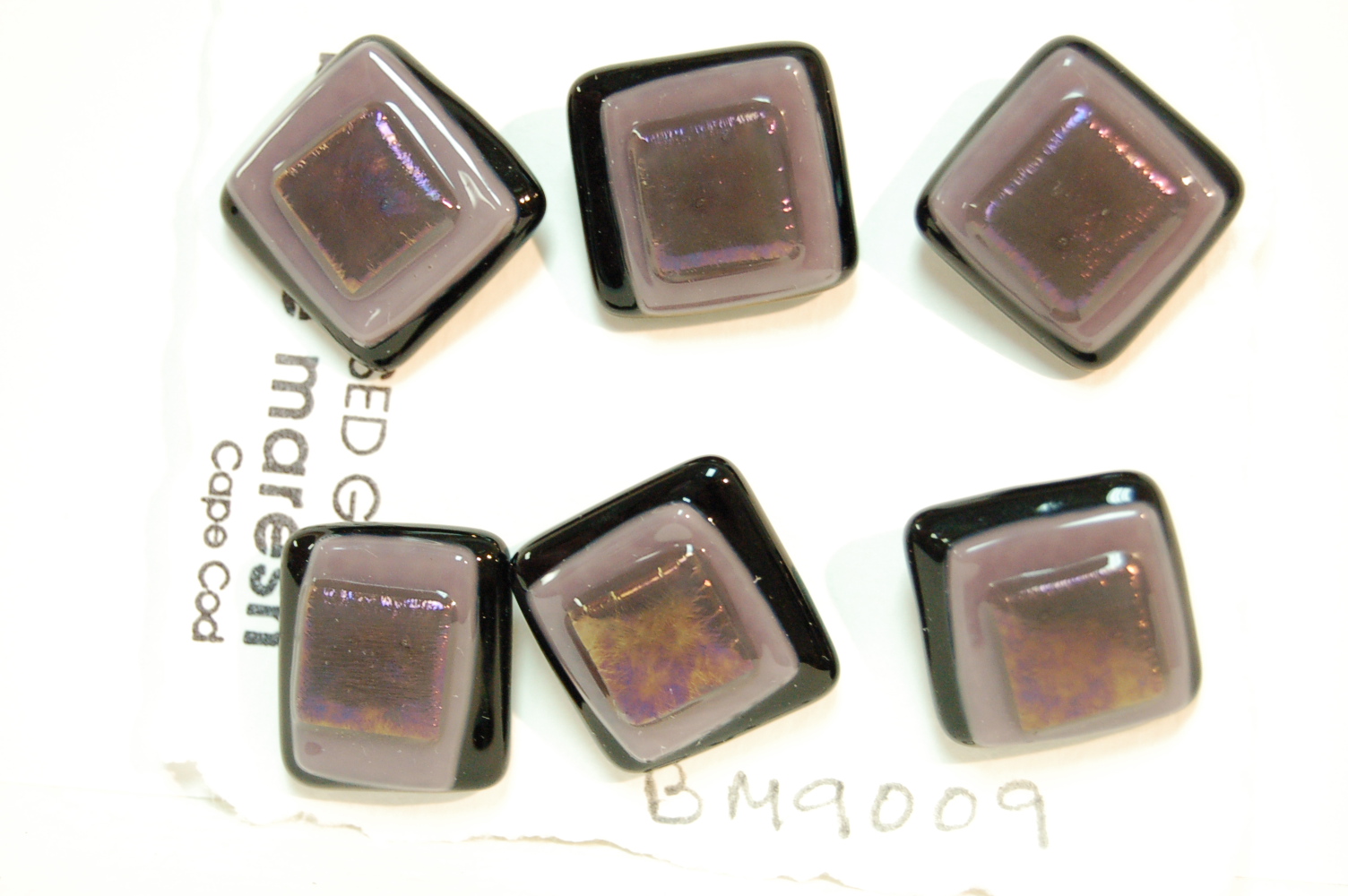 Bonnie Maresh Fused Glass Buttons - Large BM9009