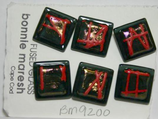 Bonnie Maresh Fused Glass Buttons - Large BM9200