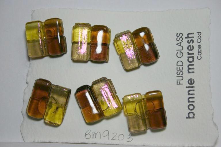 Bonnie Maresh Fused Glass Buttons - Large BM9203