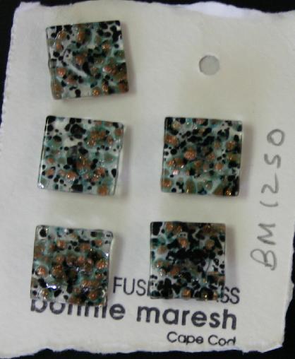 Bonnie Maresh Fused Glass Buttons - Large BM1250