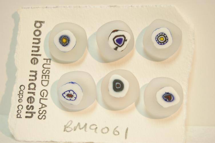 Bonnie Maresh Fused Glass Buttons - Medium BM9061