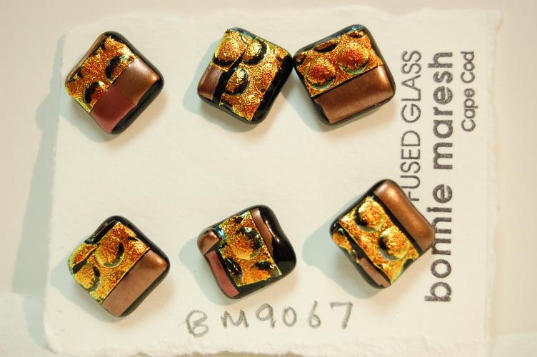 Bonnie Maresh Fused Glass Buttons - Medium BM9067