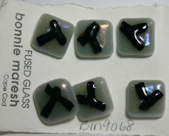 Bonnie Maresh Fused Glass Buttons - Medium BM9068