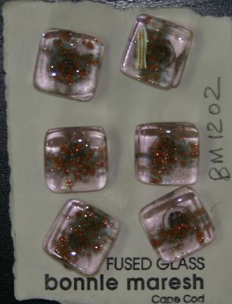 Bonnie Maresh Fused Glass Buttons - Medium BM1202