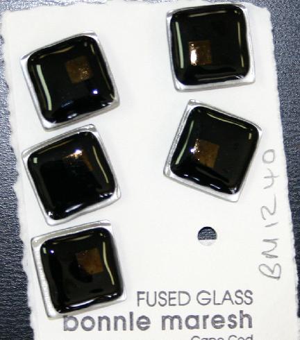 Bonnie Maresh Fused Glass Buttons - Medium BM1240