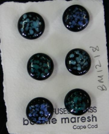 Bonnie Maresh Fused Glass Buttons - Medium BM1218