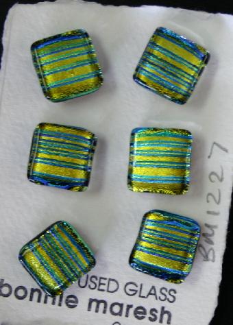 Bonnie Maresh Fused Glass Buttons - Medium BM1227