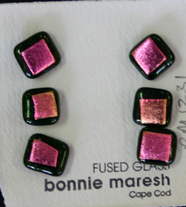 Bonnie Maresh Fused Glass Buttons - Small BM1231