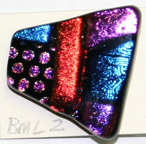 Bonnie Maresh Fused Glass Buttons - Extra Large BML02
