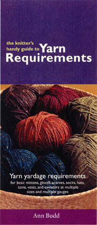 Knitters Handy Guide To Yarn Requirements Book By Ann Budd