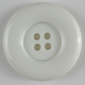 #190560 18 mm Round Button by Dill - White