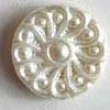#230200 11mm (4/9 inch) White Fashion Button by Dill