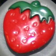 #251013 15 mm (6/10 inch) Novelty Button by Dill - Strawberry