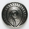 #290266 Full Metal 18mm (2/3 inch) Antique Silver Fiddlehead Button by Dill