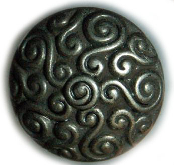 #290533 Full Metal 18mm (2/3 inch) Antique Silver Button by Dill