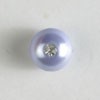 #300197 10mm (3/8 inch) Round Novelty Button with Rhinestones by Dill - Lilac